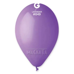 Пастелни балони в светлолилав цвят G110 - 5бр