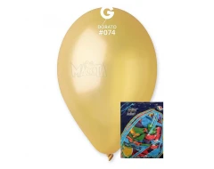 Пакет балони металик в цвят старо злато GM110 100бр