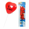 Парти сет от балони сърца I Love You - 8 бр
