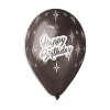 Балони с щампа - Happy Birthday металик 5бр
