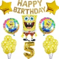 Парти сет от блони Спондж Боб Happy Birthday - 29бр