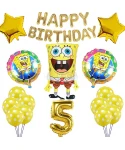 Парти сет от блони Спондж Боб Happy Birthday - 29бр Парти сет от блони Спондж Боб Happy Birthday - 29бр