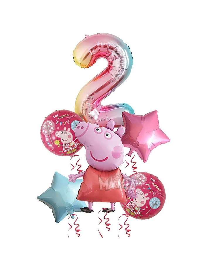 Парти сет от балони Peppa Pig - 6 бр