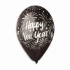 Балони с щампа лукс - Happy New Year 5бр