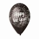 Балони с щампа лукс - Happy New Year 5бр