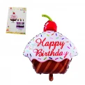 Фолиев балон - Кексче с надпис Happy Birthday