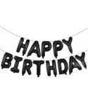 Фолиеви балони - Букви HAPPY BIRTHDAY в черен цвят Фолиеви балони - Букви HAPPY BIRTHDAY в черен цвят