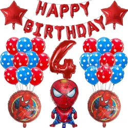 Парти сет от балони със Спайдърмен Happy Birthday - 39бр