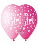 Балони за бебе с щампа - It`s a girl 5бр Балони за бебе с щампа - It`s a girl 5бр