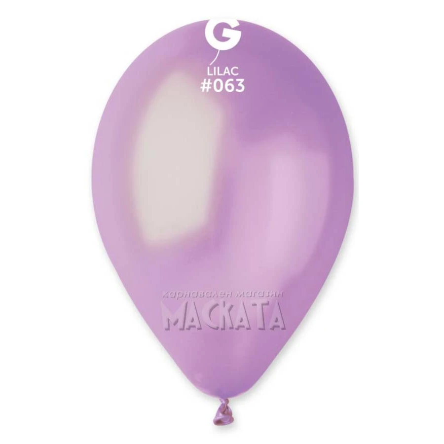 Балони металик в цвят люляк GM110 5бр