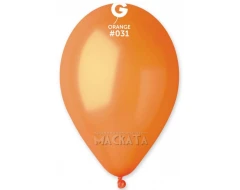 Балони металик в оранжев цвят GM110 5бр