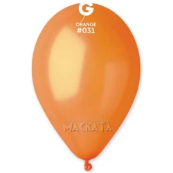 Балони металик в оранжев цвят GM110 5бр