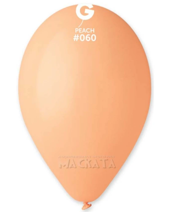 Пастелни балони в цвят праскова G110 - 5бр
