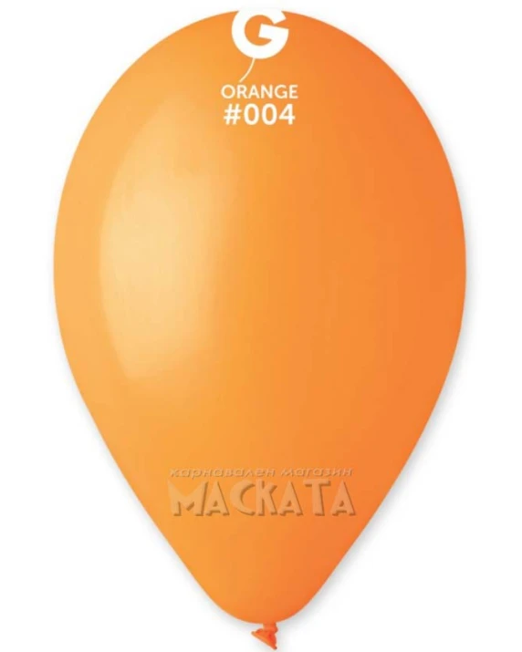 Пастелни балони в оранжев цвят G110 - 5бр
