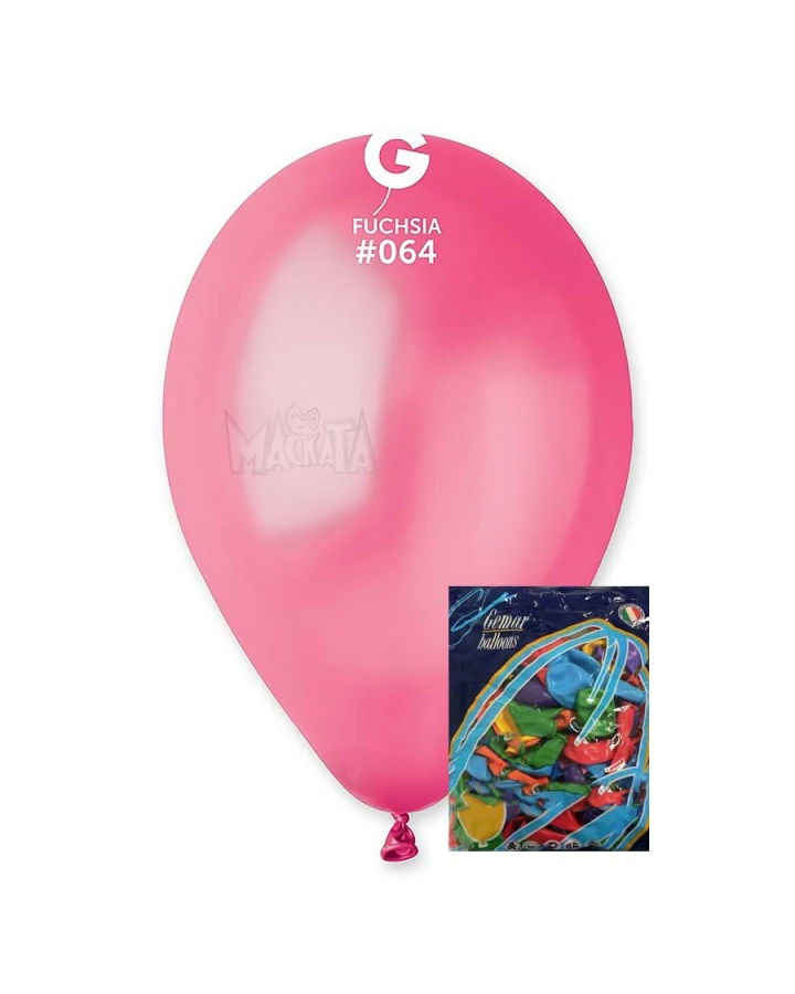 Пакет балони металик в цвят циклама GM110 100бр