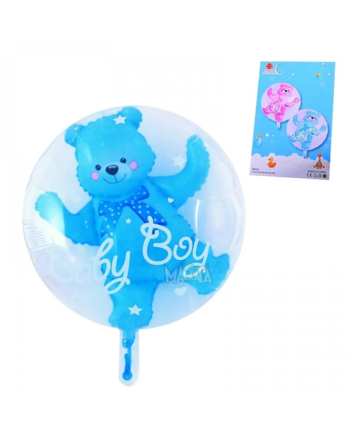 Фолиев балон 2 в 1 с мече Baby Boy