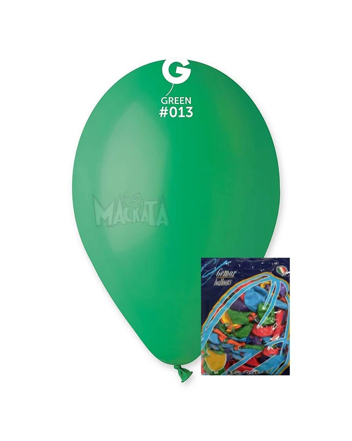 Пакет балони в тъмнозелен цвят G110 100бр