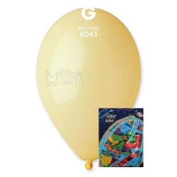Пакет балони в цвят горчица G110 100бр