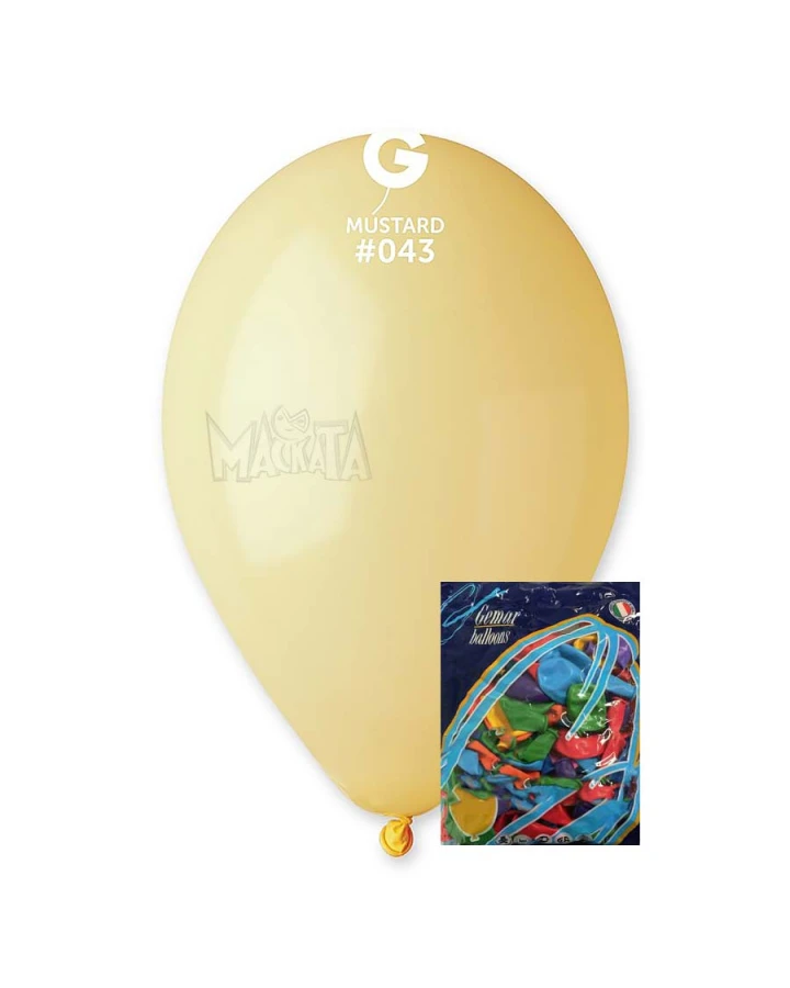 Пакет балони в цвят горчица G110 100бр