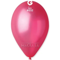 Балони металик в светло червен цвят GM110 5бр