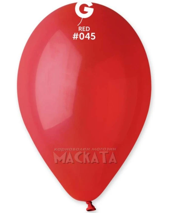 Пастелни балони в тъмночервен цвят G110 - 5бр