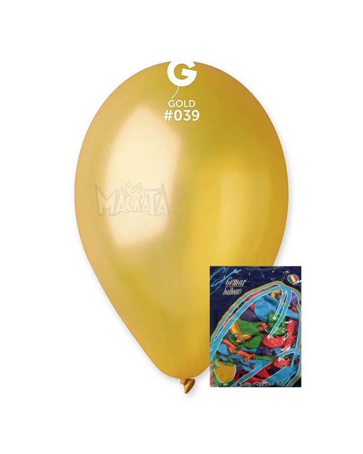 Пакет балони металик в цвят злато GM110 100бр