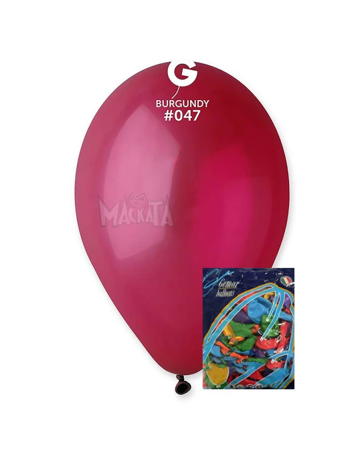 Пакет балони в цвят бургунди G110 100бр