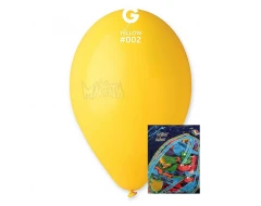 Пакет балони в жълт цвят G110 100бр