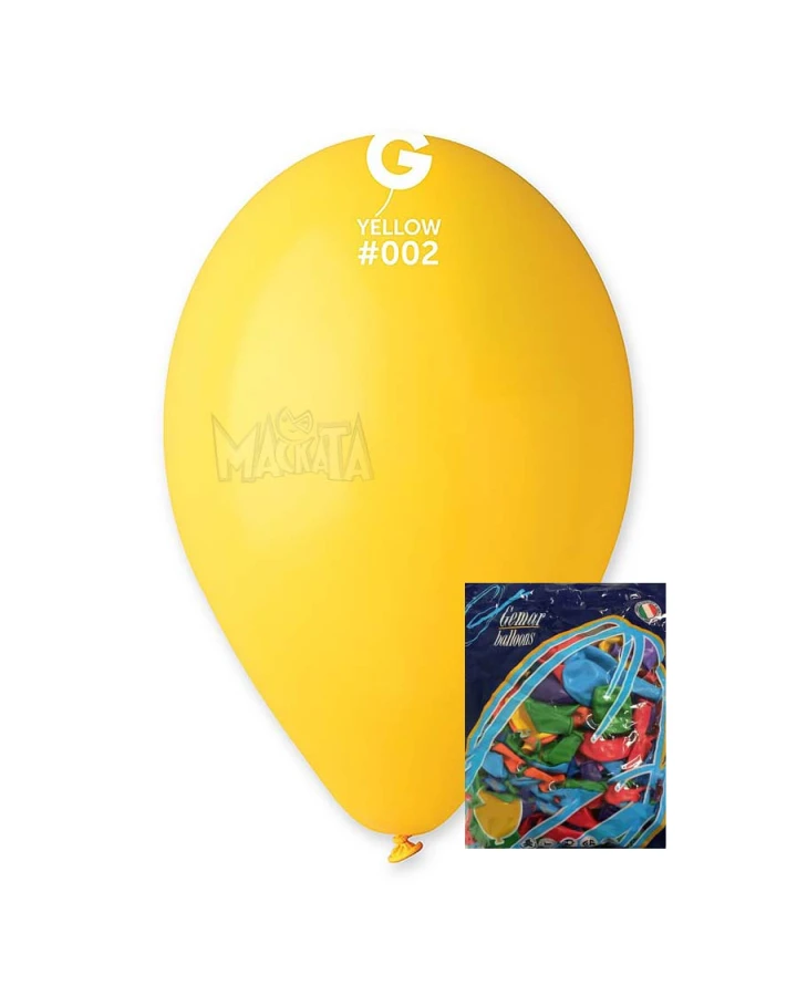Пакет балони в жълт цвят G110 100бр