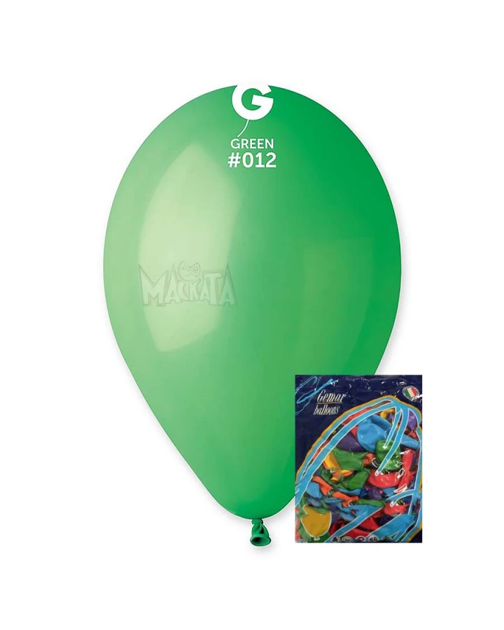 Пакет балони в зелен цвят G110 100бр