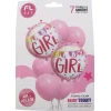 Парти сет от балони - It`s a Girl 7бр