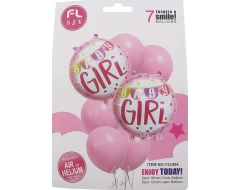 Парти сет от балони - It`s a Girl 7бр