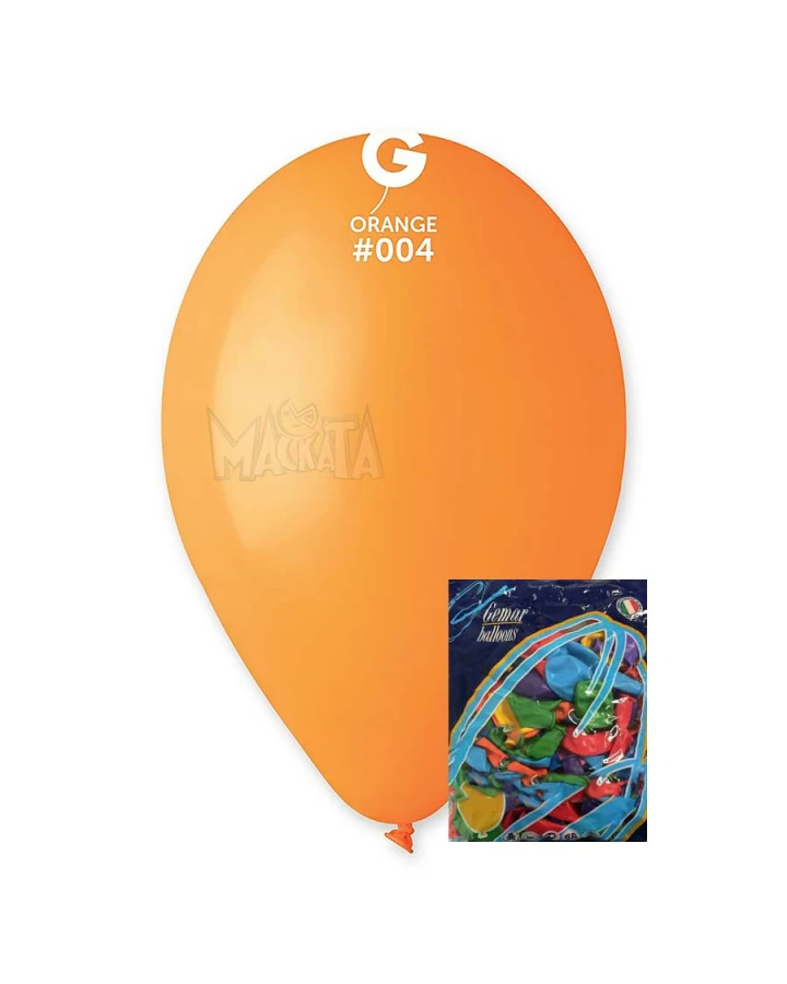 Пакет балони в оранжев цвят G110 100бр