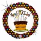 Фолиев кръгъл малък балон - Happy Birthday