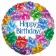 Фолиев кръгъл малък балон - Happy Birthday