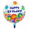 Фолиев кръгъл малък балон - Happy Birthday
