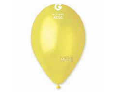 Балони металик в цвят горчица GM110 5бр