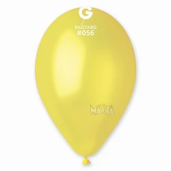 Балони металик в цвят горчица GM110 5бр