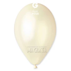 Балони металик в цвят слонова кост GM110 5бр