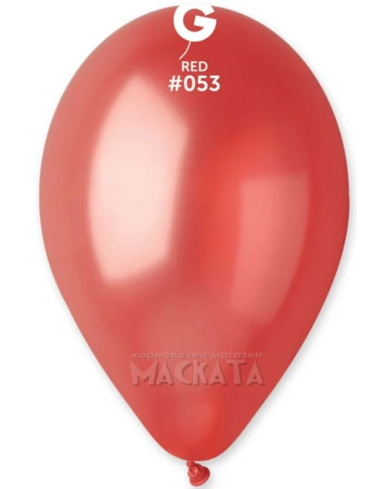 Балони металик в червен цвят GM110 5бр