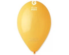 Пастелни балони в тъмножълт цвят G110 - 5бр