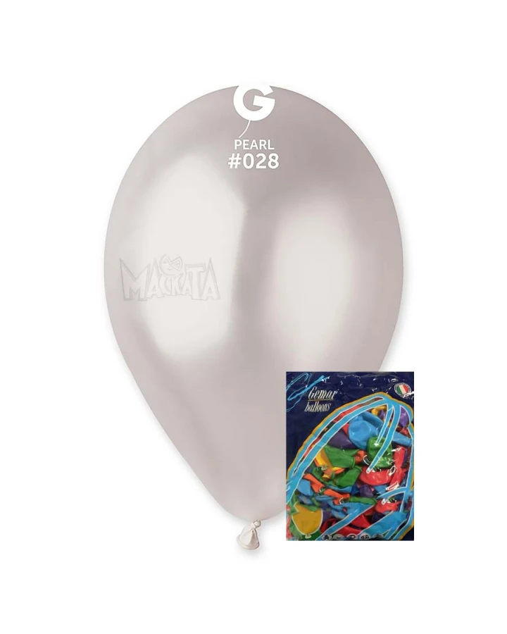 Пакет балони металик в цвят перла GM110 100бр