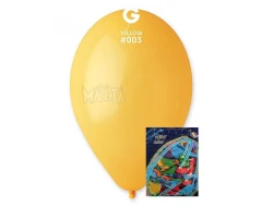 Пакет балони в тъмножълт цвят G110 100бр