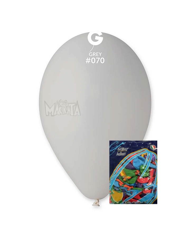 Пакет балони в сив цвят G110 100бр