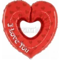 Фолиев балон сърце - I Love You