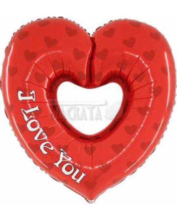 Фолиев балон сърце - I Love You