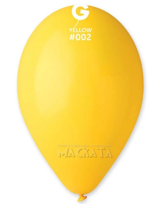 Пастелни балони в жълт цвят G110 - 5бр