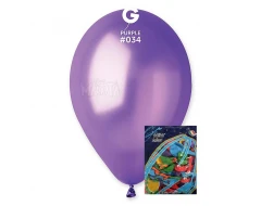 Пакет балони металик в тъмнолилав цвят GM110 100бр