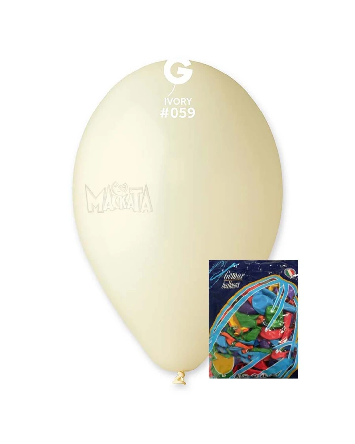 Пакет балони в цвят слонова кост G110 100бр