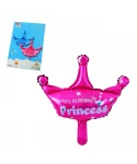 Фолиев балон - Корона с надпис Princess